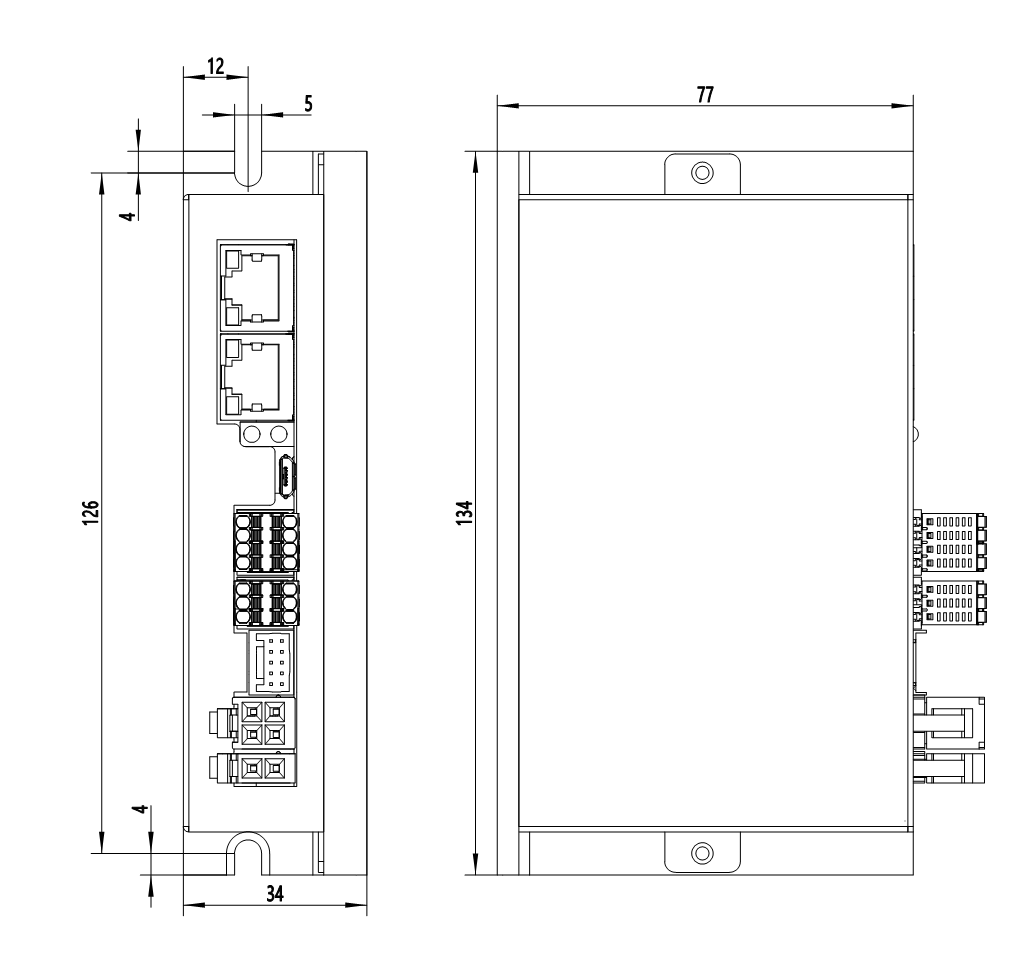 DS-CLS9-FETC-1A installation drawing (mm)