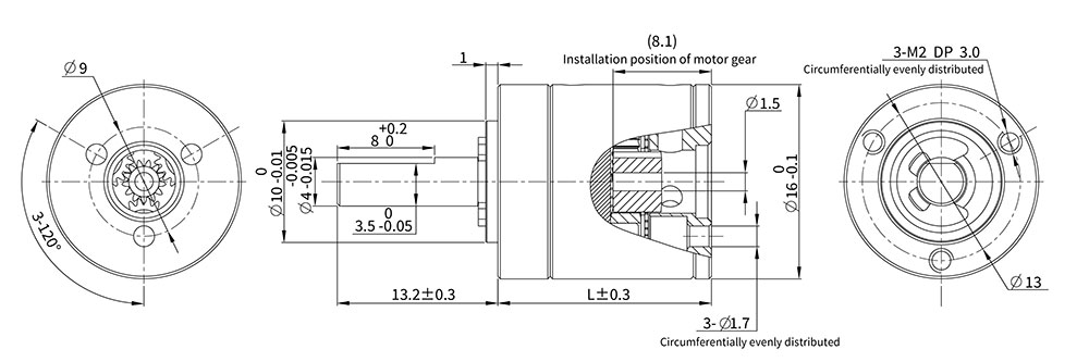 Planetary Gearbox Dimensional