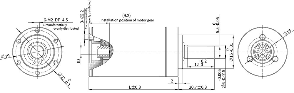 Planetary Gearbox Dimensional