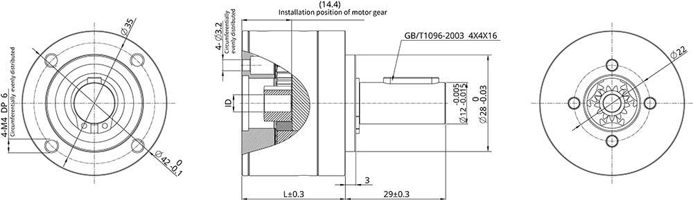 Planetary Gearbox Dimensional